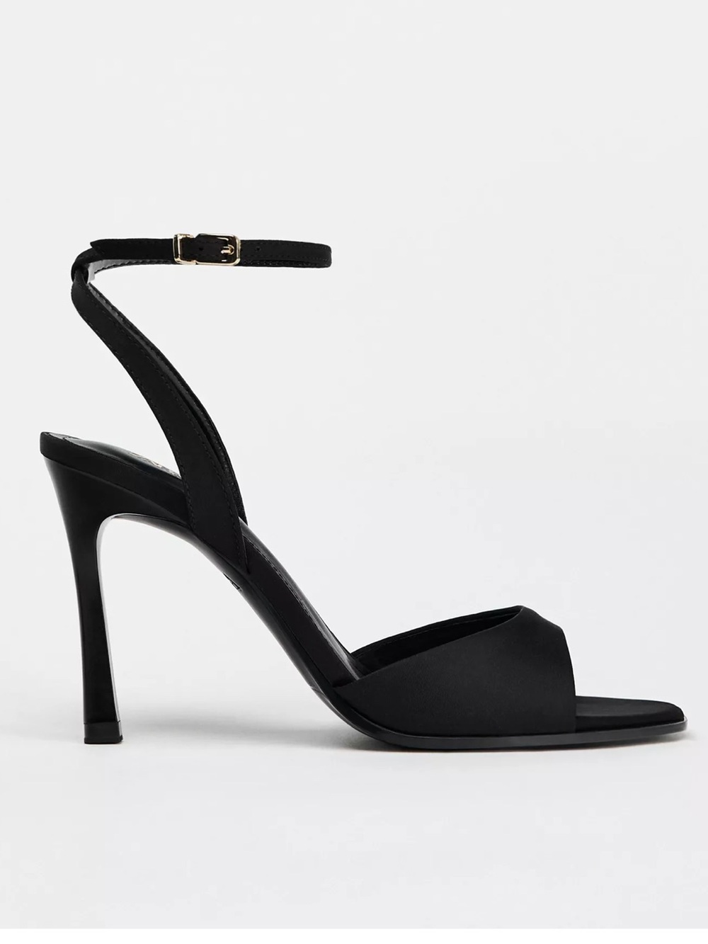 Zara heeled ankle strap sandals